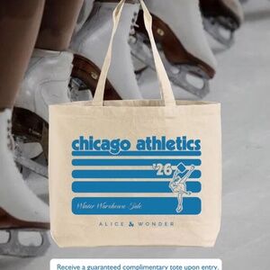 💕2 for $15💕 Alice & Wonder Chicago Athletics Warehouse Sale Canvas Tote